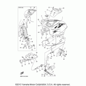 Схема вузла: Паливний бак Yamaha XVS650 V-Star Custom with Flames