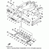 Схема узла: Задний рычаг и Подвеска Yamaha WR250 WR250Z