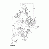 Схема вузла: Впускна система Yamaha YP250 X-MAX