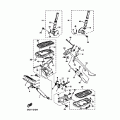 Схема вузла: Підніжки та Підставка Yamaha XVS1100 Drag Star Classic