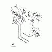 Схема вузла: Кермо та Тросики Yamaha YZF-R7 R7