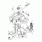 Схема узла: Топливный бак Yamaha YZF-R6/ YZF600 R6S