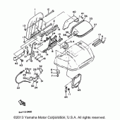 Схема узла: Back rest Yamaha XVZ1300 Venture Royale