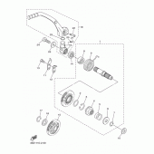 Схема узла: Привод стартера Yamaha YZ450F YZ450F
