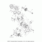 Схема узла: Коленчатый вал и Поршень Yamaha XTZ1200 Super Tenere ES