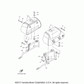 Схема вузла: Saddlebag (1) Yamaha XV1700 Road Star Silverado