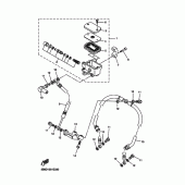 Схема узла: Передний тормозной цилиндр Yamaha XVS1100 V-Star Custom