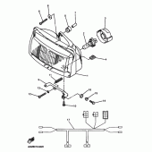 Схема узла: Головной свет2 (4HM5) Yamaha XJR400