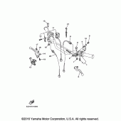 Схема узла: Пульт управления рулевой и Рычаг Yamaha TW200
