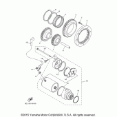 Схема узла: Привод стартера Yamaha XVS1100 V-Star Classic