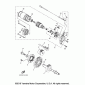 Схема вузла: Привід стартера Yamaha XV1900 Raider