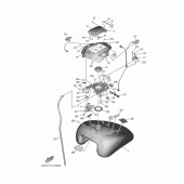 Схема узла: Топливный бак Yamaha XV1900 Star Venture