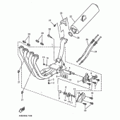 Схема вузла: Вихлопна система Yamaha YZF1000R Thunderace