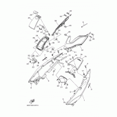 Схема узла: Боковая крышка Yamaha XP500 T-MAX