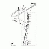 Схема вузла: Задній гальмівний циліндр Yamaha YZ250 YZ250F