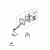 Схема вузла: Задній ліхтар (Стоп сигнал) Yamaha XT225 XT225
