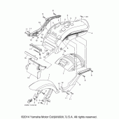 Схема узла: Крыло Yamaha XV1900 Raider S