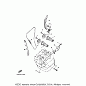 Схема вузла: Распредвал и Цепь ГРМ Yamaha TT-R250 TT-R250