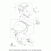 Схема вузла: Сиденье Yamaha XVS1300 V-Star Deluxe
