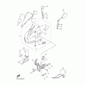Схема вузла: Облицювальні елементи 1 Yamaha YZF-R1 R1