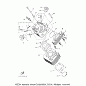 Схема вузла: Циліндр Yamaha TTR125 TT-R125