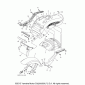 Схема узла: Крыло Yamaha XV1900 Raider S
