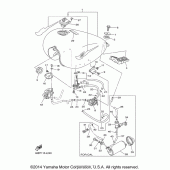 Схема узла: Топливный бак Yamaha XV250 V-Star