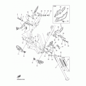 Схема вузла: Підножки и Подставка Yamaha WR250 WR250X