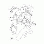 Схема узла: Крыло Yamaha XV1700 Road Star