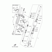 Схема узла: Передняя вилка Yamaha TTR125 TT-R125
