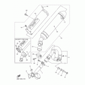 Схема вузла: Вихлопна система Yamaha YZ450F YZ450F