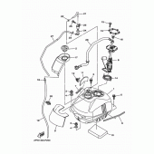 Схема узла: Топливный бак Yamaha XP500 T-MAX 530