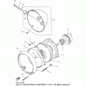 Схема вузла: Фара Yamaha XVS650 V-Star Classic