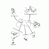 Схема вузла: Електроустаткування 2 Yamaha YBR125