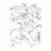 Схема вузла: Паливний бак Yamaha MT09/MTN850 MT-09 Tracer