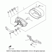 Схема вузла: Задній ліхтар (Стоп сигнал) Yamaha YZF600R Thundercat
