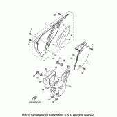 Схема вузла: Бічна кришка Yamaha TTR230 TT-R230