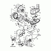 Схема вузла: Впускна система Yamaha XVS1100 Drag Star Classic