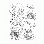 Схема узла: Ветровое стекло Yamaha XP500 T-MAX 530
