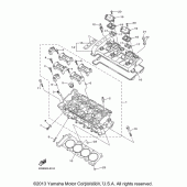Схема вузла: Головка циліндра Yamaha FZ6 FZ6R