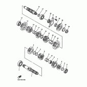 Схема узла: Трансмиссия Yamaha YZ426F