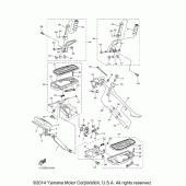 Схема вузла: Підніжки та Підставка Yamaha XVS1300 V-Star Deluxe
