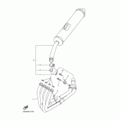 Схема вузла: Вихлопна система Yamaha YZF-R6/YZF600 R6