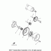 Схема вузла: Привід стартера Yamaha XT250 XT250