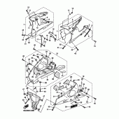Схема вузла: Облицювальні елементи 2 Yamaha YZF-R6/ YZF600 R6