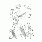 Схема узла: Радиатор и Патрубок системы охлаждения Yamaha XVS1300 Midnight Star