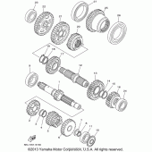 Схема вузла: Трансмісія Yamaha XVS1100 V-Star Custom