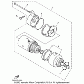 Схема узла: Стартер электрический Yamaha XV1100 Virago