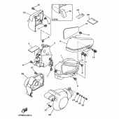 Схема вузла: Бічна кришка Yamaha XVS400 Drag Star