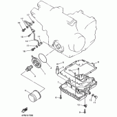 Схема узла: Масляный охладитель Yamaha FZ400